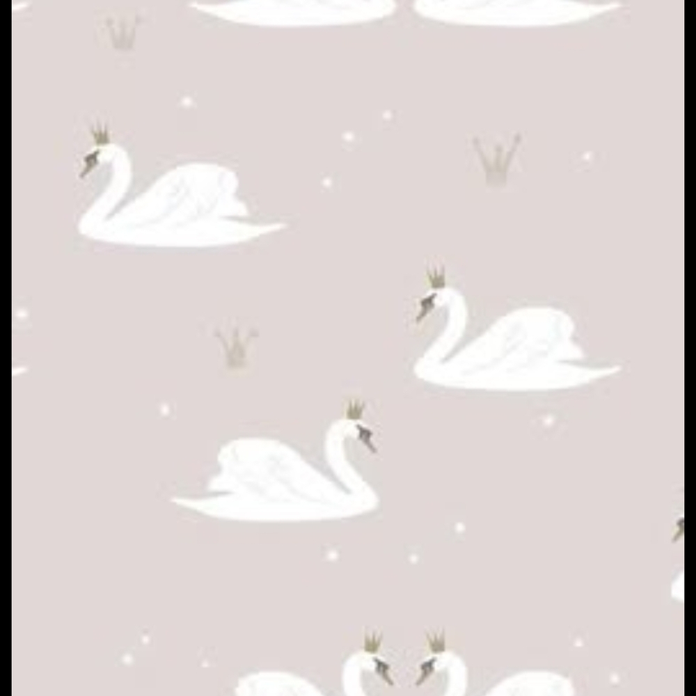 Swan and Crown Wallpaper